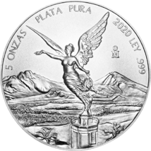 5 Unze Silber Mexiko Libertad 2020