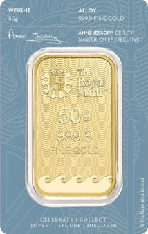 50 g Goldbarren Britannia The Royal Mint