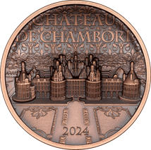 50 g Kupfer Château de Chambord 2024 AF (Auflage: 5.000 | Antik Finish)