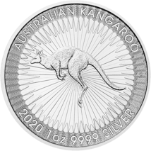 50 x 1 Unze Silber Känguru Nugget 2020