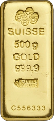 500 g Goldbarren PAMP Suisse