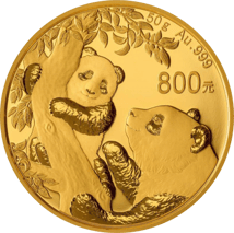 50g Gold China Panda 2021 PP (Auflage: 30.000 | Polierte Platte)