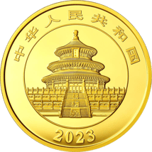 50g Gold China Panda 2023 PP (Auflage: 30.000 | Polierte Platte)