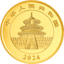 50g Gold China Panda 2024 PP (Auflage: 30.000 | Polierte Platte)