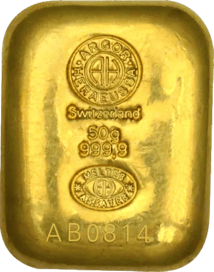 50g Goldbaren Argor Heraeus (gegossen)