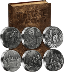 6 Münzen Set der Bibel-Serie 2016