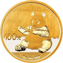 8g Gold China Panda 2017