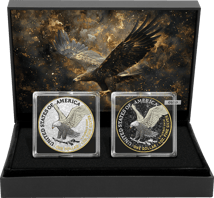 American Eagle Seven Metals Iced Out Set 2024 (Auflage: 50 | teilvergoldet)