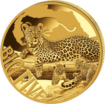 Big Five Gold Leopard Set 2017 PP (1/10, 1/4, 1/2, 1 Unze)