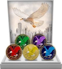 American Eagle Edelstein Silber Set 2025 (Auflage: 50 | teilvergoldet)