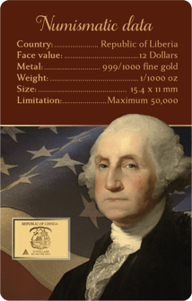 Gold George Washington Münze