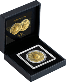Gold Bitcoin Münze