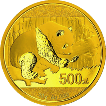 Gold China Panda 2016 Komplettsatz (10 - 500 Yuan)