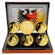 Gold Deutsche Währungsset 2025 (Auflage: 250 | Polierte Platte)