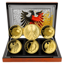 Gold Deutsche Währungsset 2025 (Auflage: 250 | Polierte Platte)