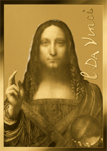 Gold Leonardo da Vinci Salvator Mundi Münze (Auflage: 50.000)