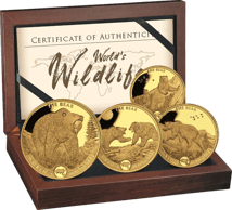Gold Grizzly Bär Set 2022 (Auflage: 300 | Polierte Platte)
