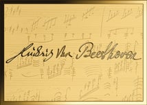 Gold Ludwig van Beethoven Münze (Auflage: 50.000)