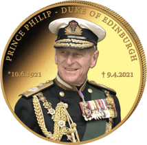 Gold Prinz Philip Set 2021 (Auflage: 99 | Polierte Platte | 1/10oz -1oz )