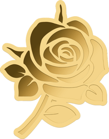 Gold Rose Münze