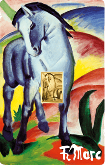 Gold Franz Marc Blue Horse Münze (Auflage: 50.000)