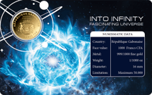 Gold Neutronen Stern Münze