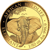 Gold Somalia Elefant First Struck Set 2021 (Auflage: 100 Stück | 6 Münzen)