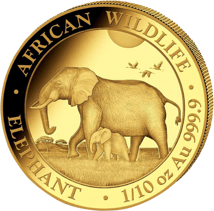 Gold Somalia Elefant Prestige Set PP 2022 (Auflage: 300 | Polierte Platte)