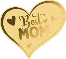 Gold Best Mom Münze