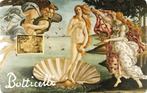 Gold Sandro Botticelli Geburt der Venus Münze