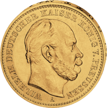 Komplettsatz 14 x 20 Mark Gold Wilhelm I (1874-1888)