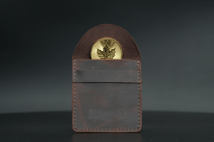 Leder Münztasche Braun