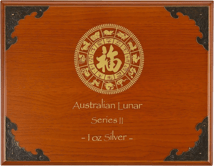 Lunar II Münzbox für 12 x 1 Unze Silber (Holz)