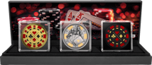 Silber Poker Set 2024 (Auflage: 50 | coloriert | teilvergoldet)