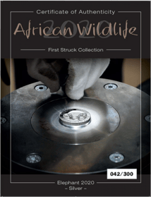 Silber Somalia Elefant First Struck Set 2020 (Auflage: 300 Stück)