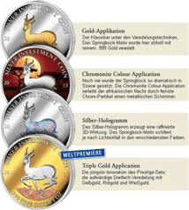 Silver Investment Coin Prestige-Set Springbock 2013 (Auflage: 3.000)