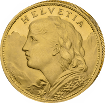 Vreneli Gold 100 Franken (Auflage: 5.000)