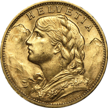 Vreneli Gold 20 Franken (Handverlesen)