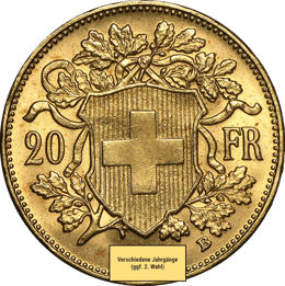 Vreneli Gold 20 Franken