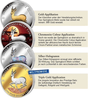 Silver Investment Coin Prestige-Set Springbock 2013 (Auflage: 3.000)