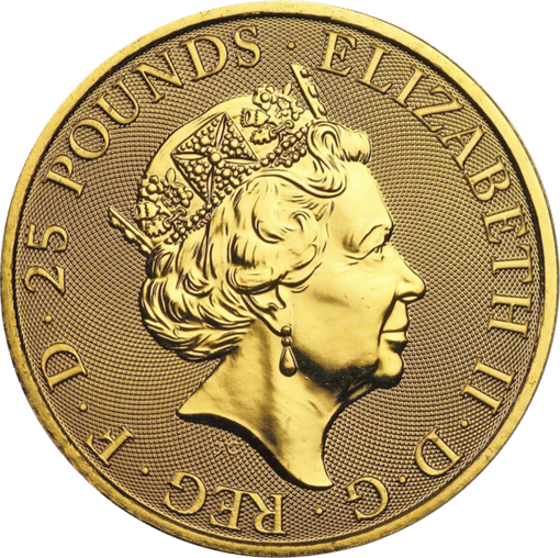 1/4 Unze Gold The Queen's Beasts Falcon 2019