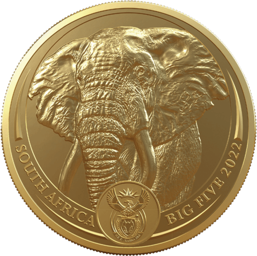 1 Unze Gold Big Five Elefant 2022
