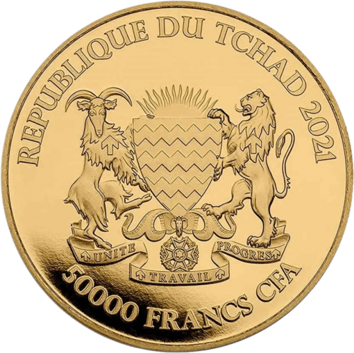 1 Unze Gold Tschad Mandala Warzenschwein 2021 (Auflage: 100)