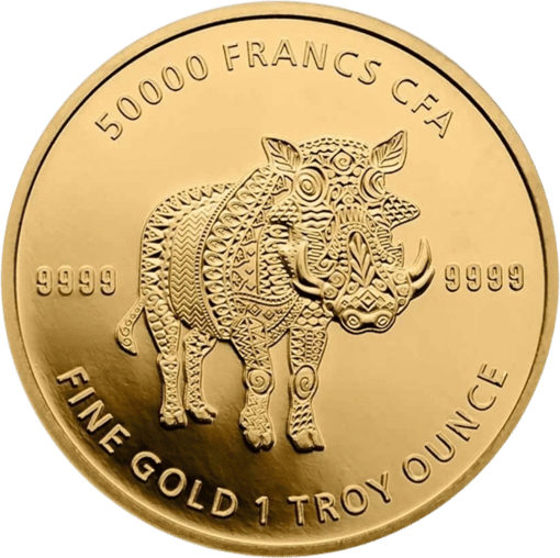 1 Unze Gold Tschad Mandala Warzenschwein 2021 (Auflage: 100)
