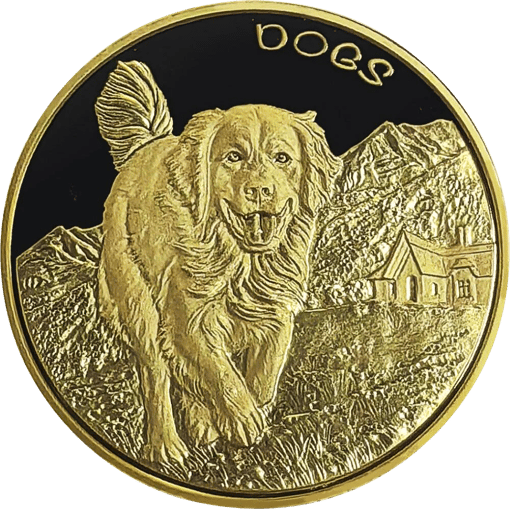 1 Unze Gold Fiji Dogs 2022 (Auflage: 250)