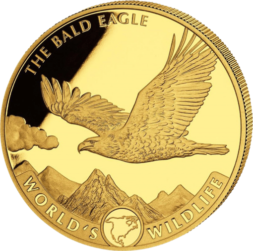 1 Unze Gold World's Wildlife Weisskopfseeadler (Auflage: 1.000)