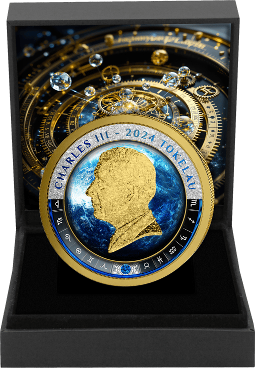 1 Unze Silber Ocean Terra Iced Out 2024 (Auflage: 100 | teilvergoldet)