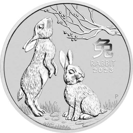 Silber III Hase 2023 (Auflage Lunar Unze 1