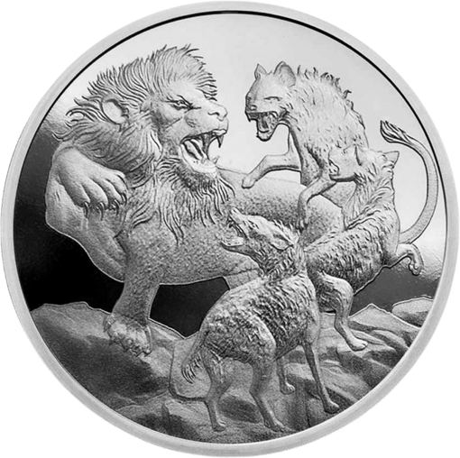 1 Unze Silber Löwe und Hyäne 2022 (Auflage:10.000)