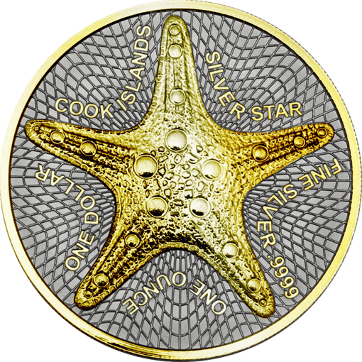 1 Unze Silber Silver Star 2023 (Auflage: 150 | beidseitig vergoldet)